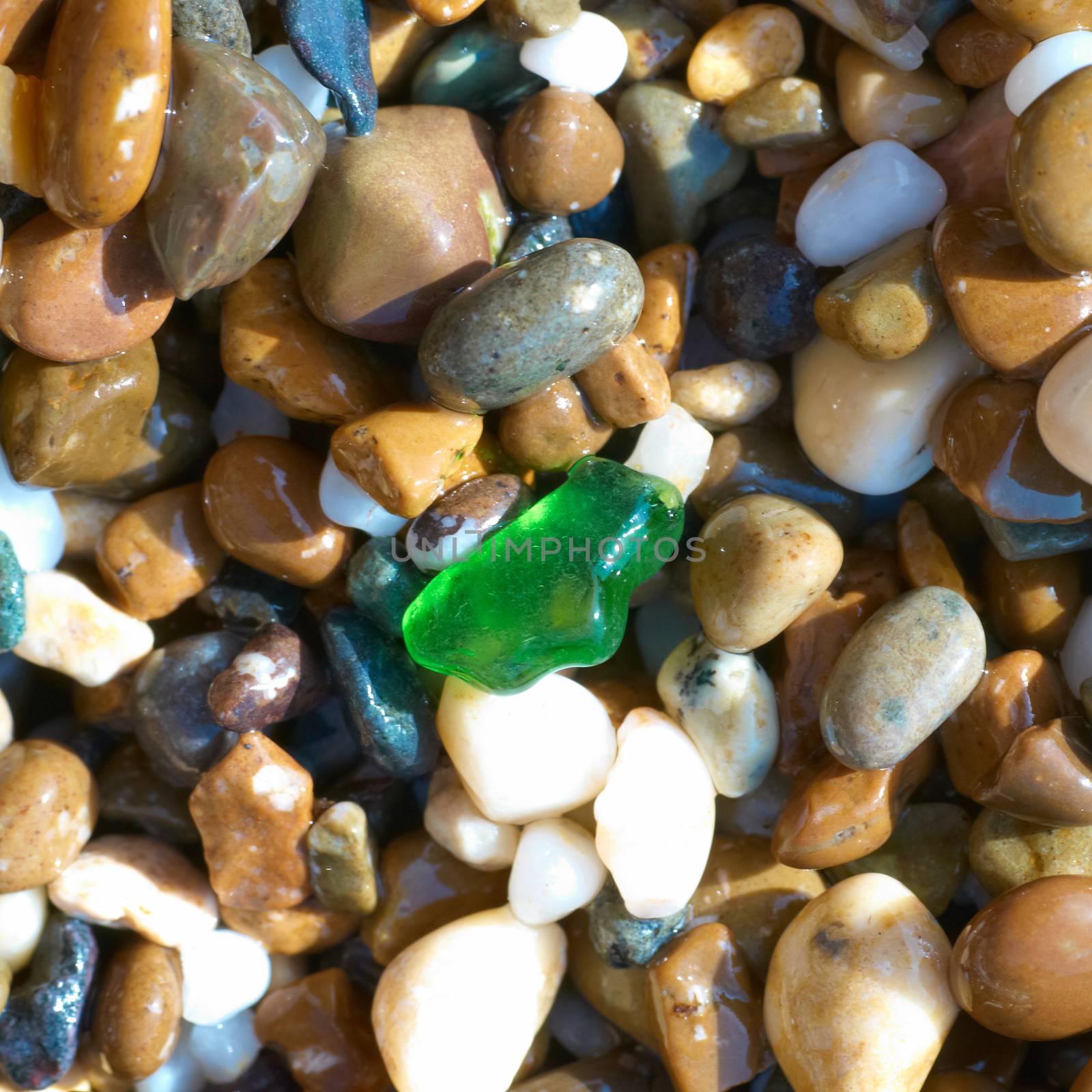 Texture of colorful stones pebbles for background