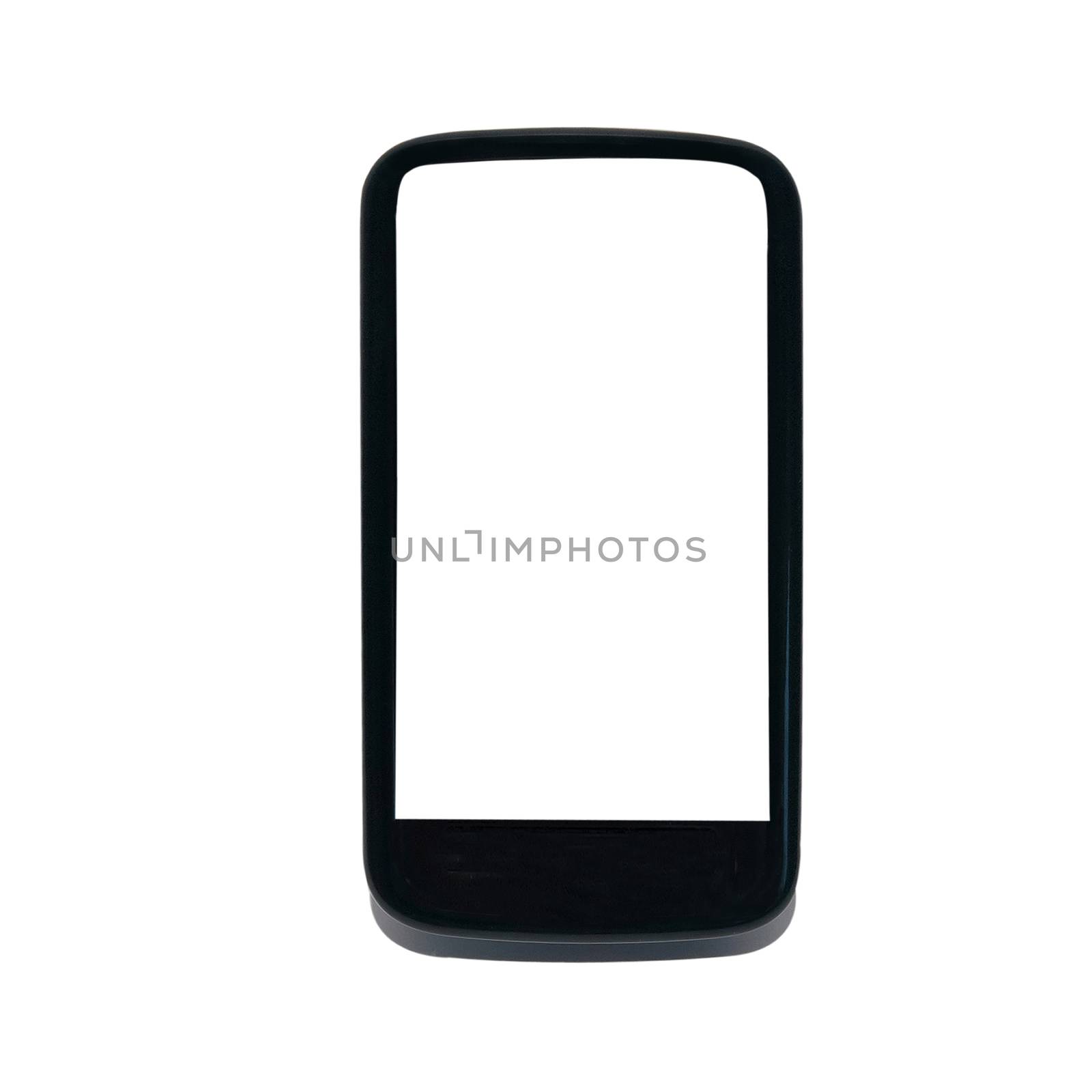 Mobile smart phone isolated on white background