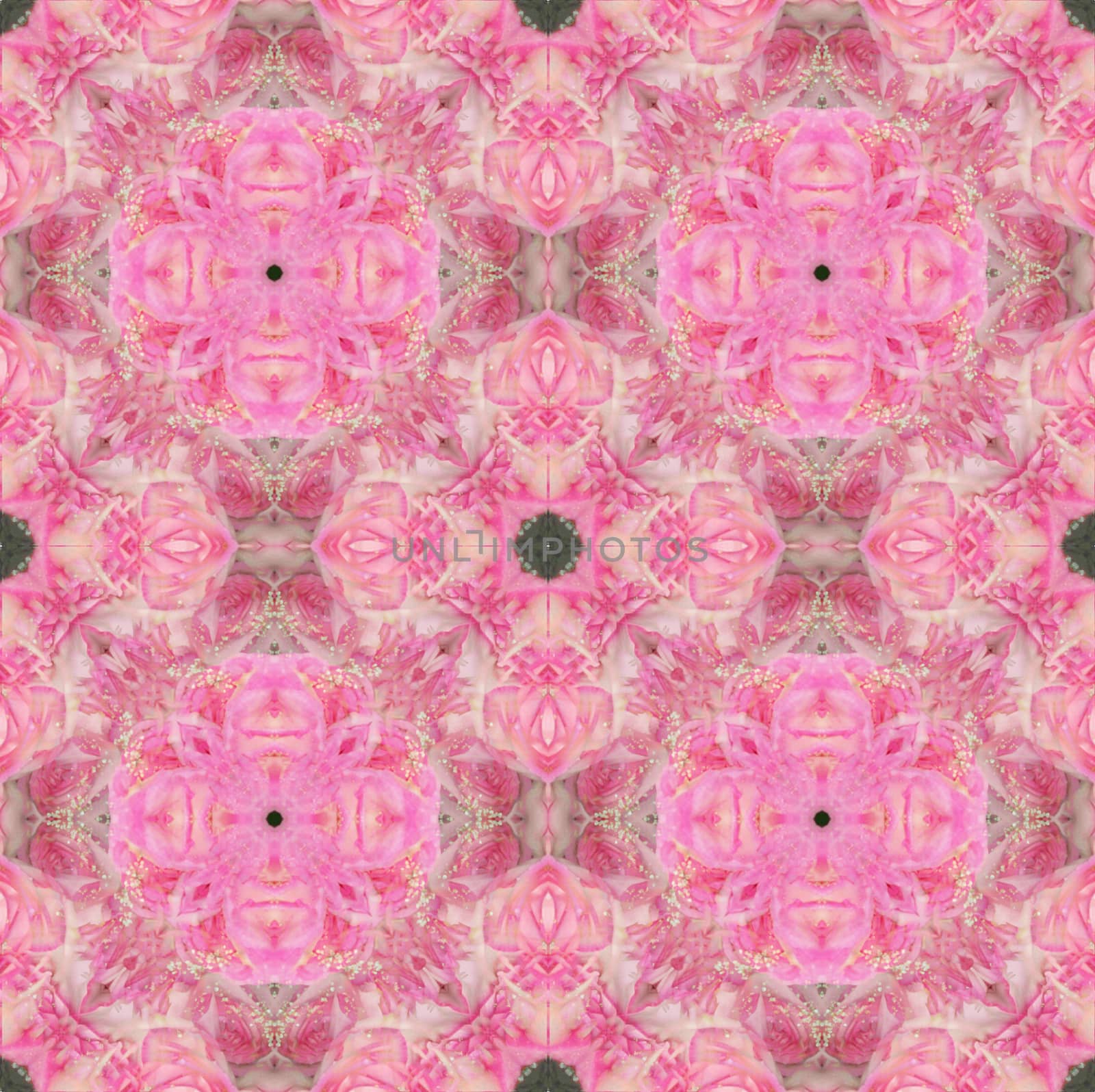 Seamless square flower pattern. Tender pink color