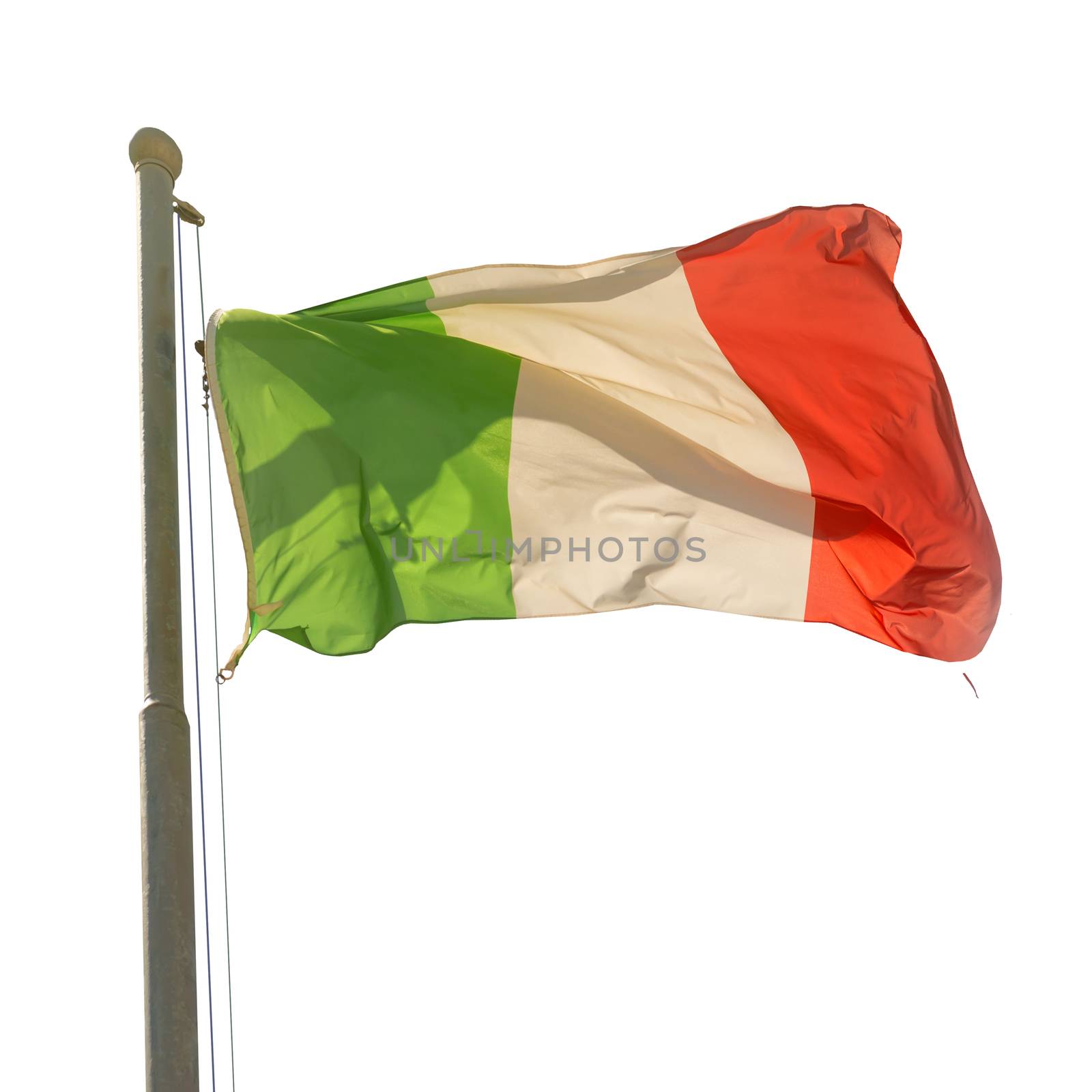Waving Italian flag by vapi