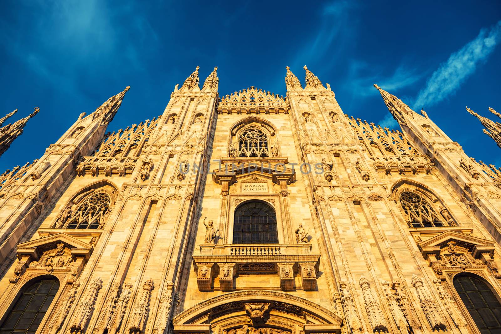 Night view of Milan Cathedral by vapi