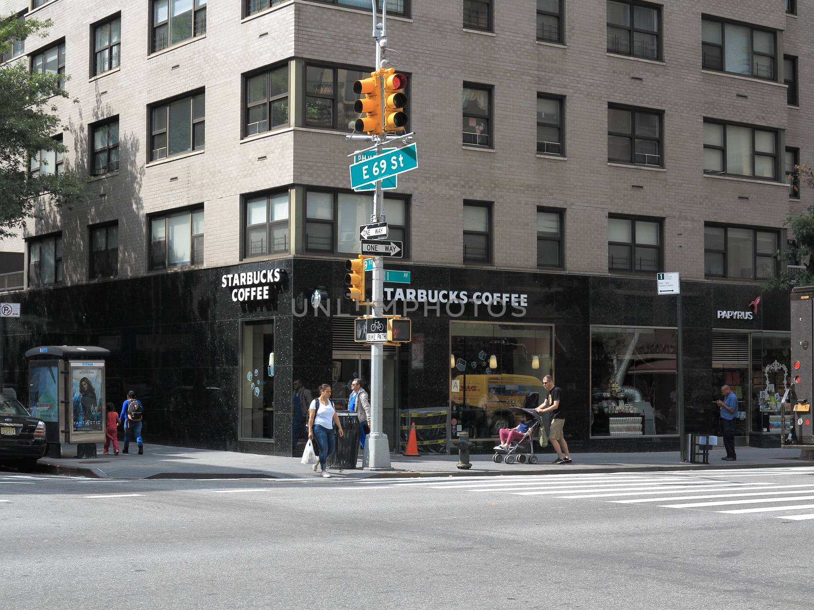 New York City Street Corner by Ffooter