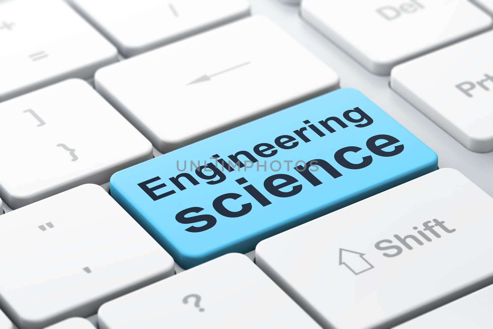 Science concept: Engineering Science on computer keyboard background by maxkabakov