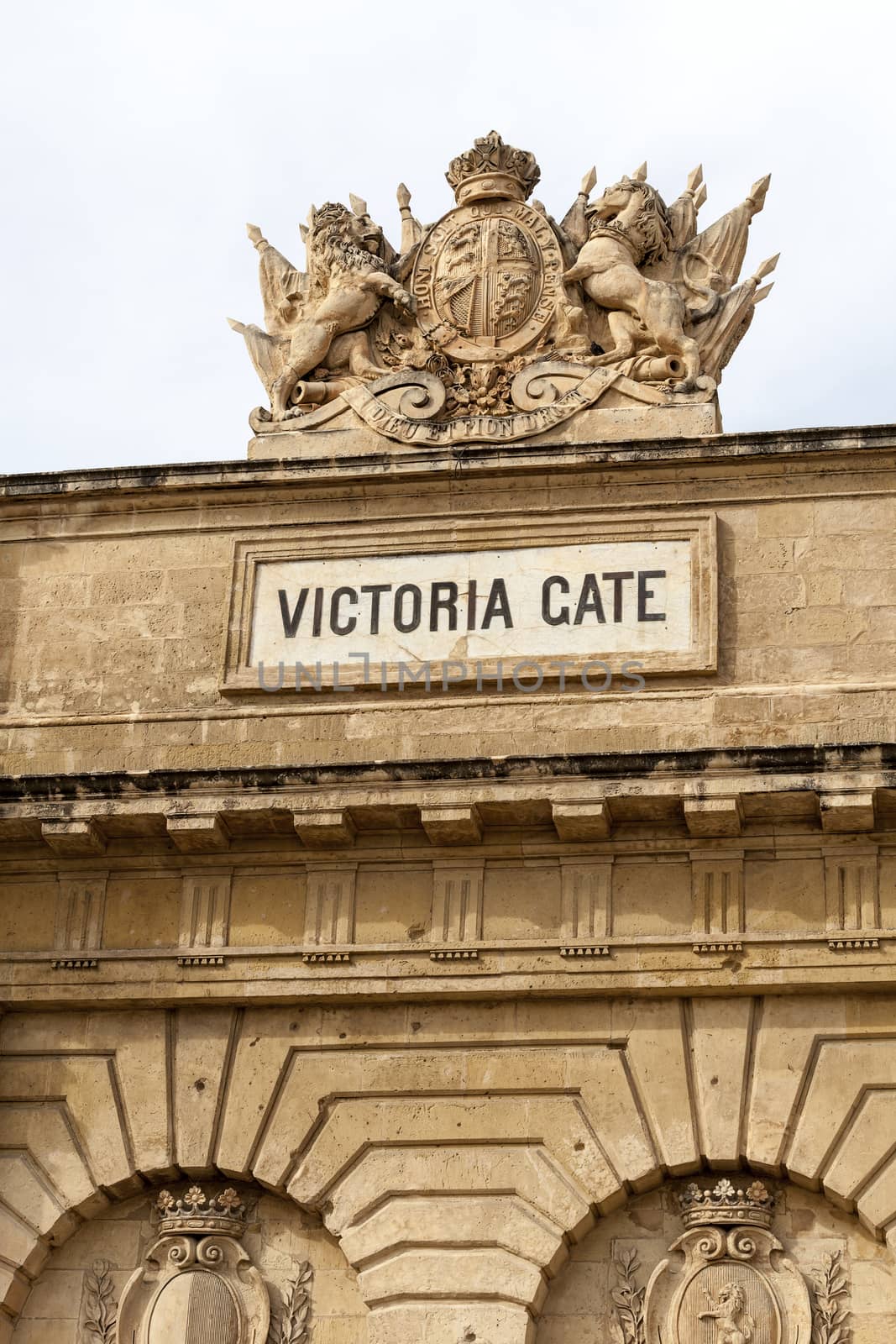 Victoria Gate in capital of Malta - Valletta, Europe.