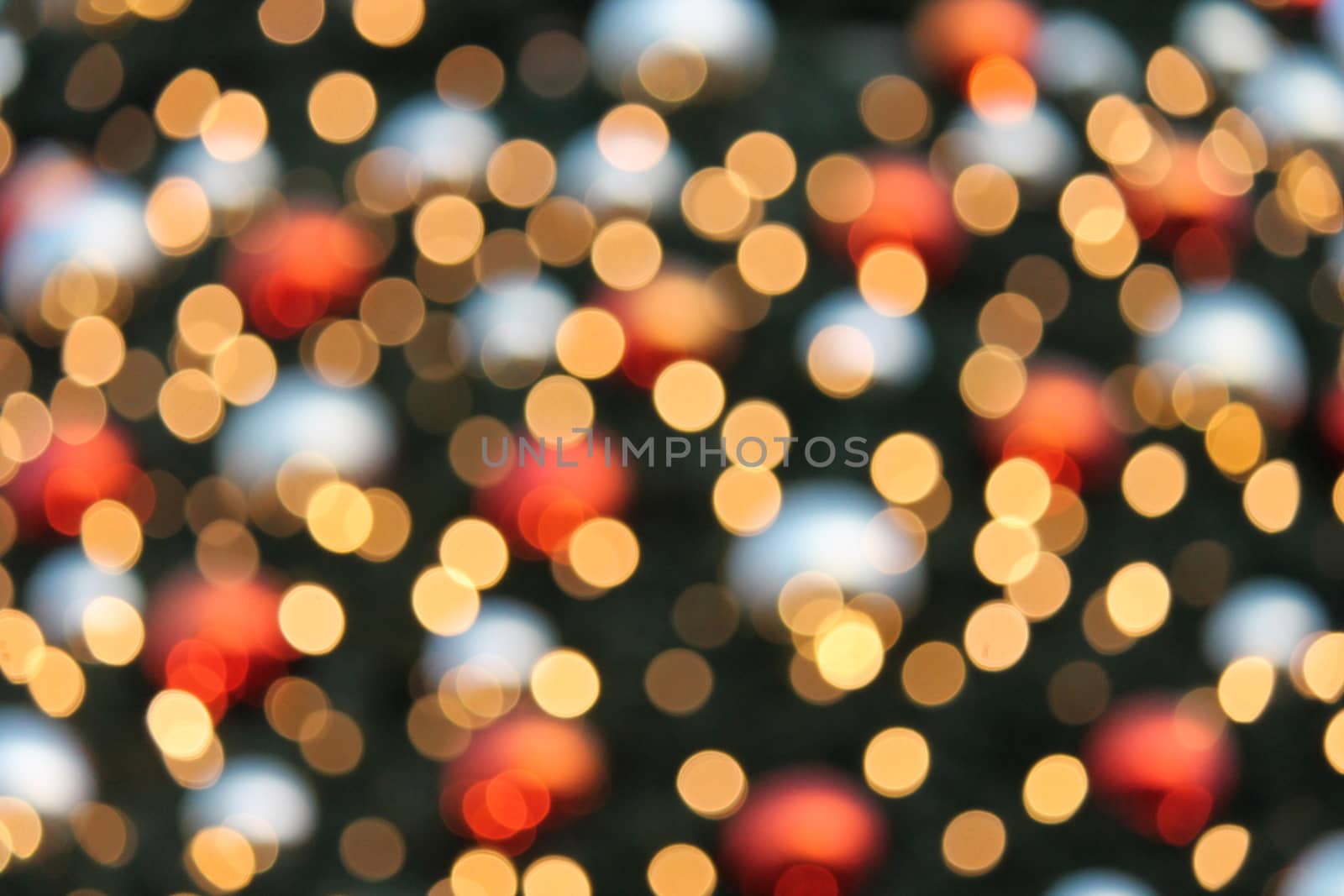 Abstract Bokeh Christmas circles of light by cheekylorns