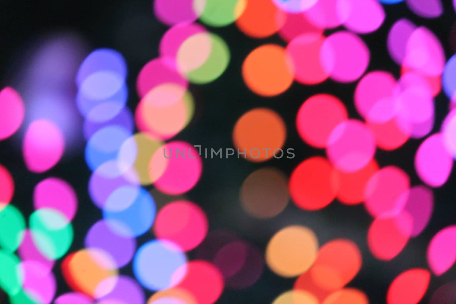 Abstract Bokeh Christmas circles of light by cheekylorns