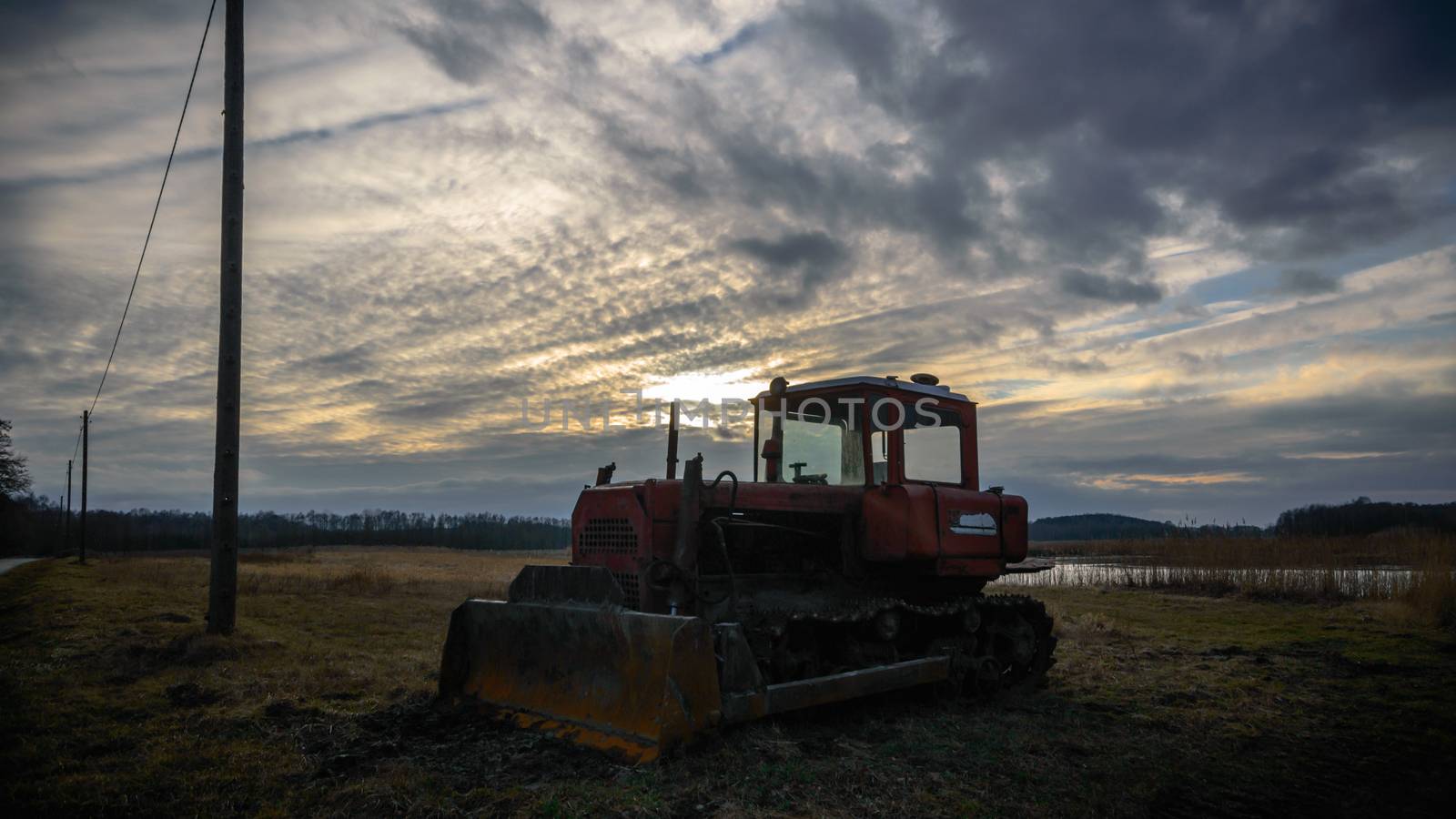 digger, old heavy duty construction equipment, industrial series