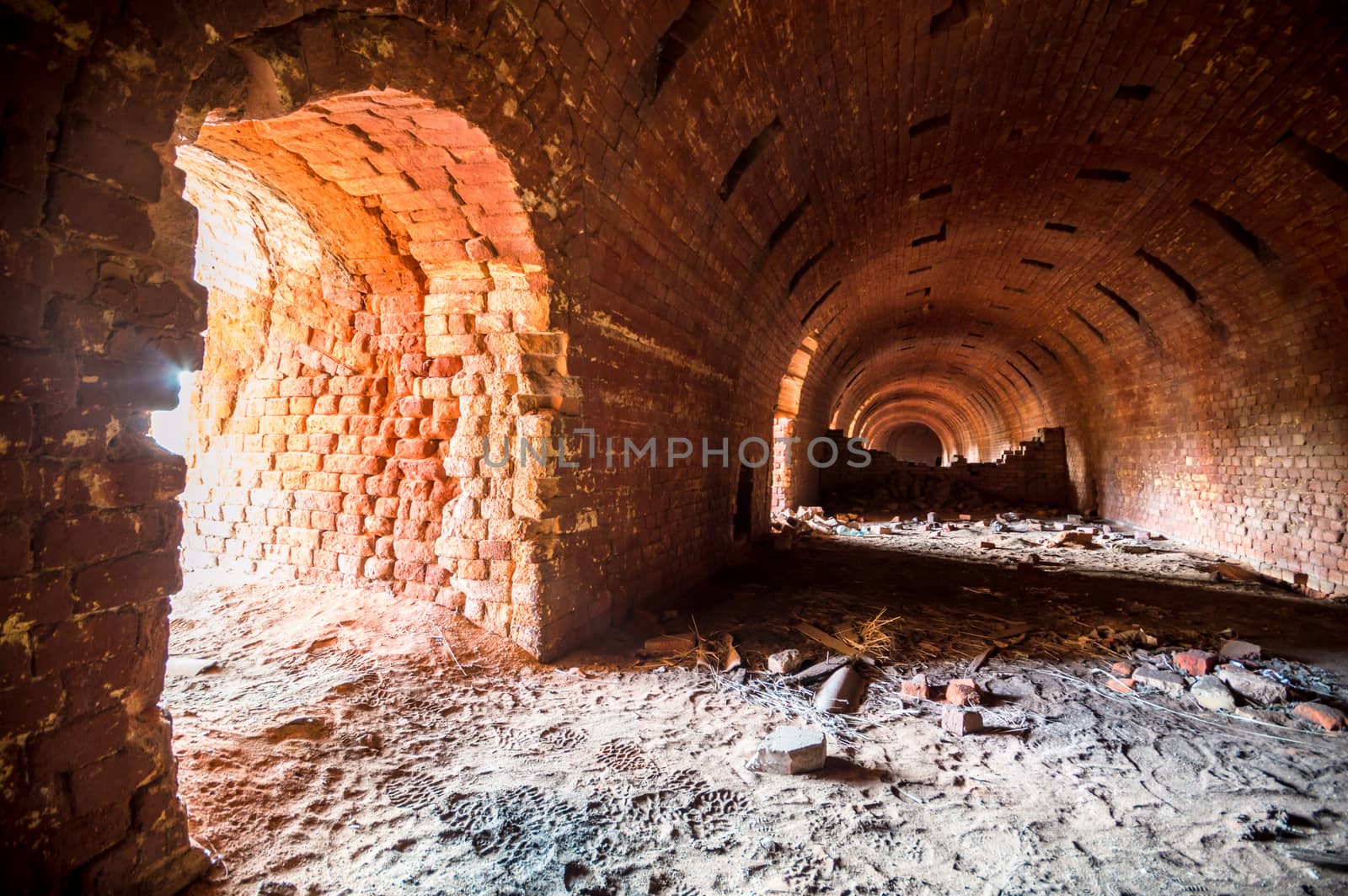 ruins of a very heavily polluted industrial factory, place was known as one of the most polluted towns in Europe, industrial series