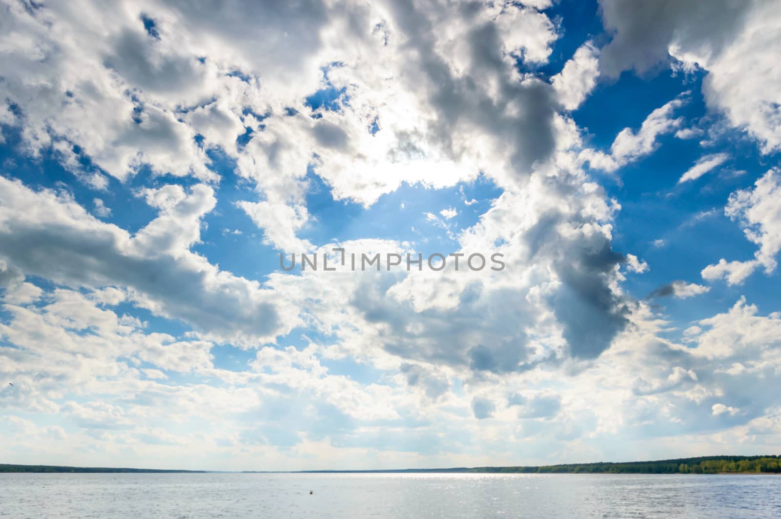 blue sky, natural clouds, nature series