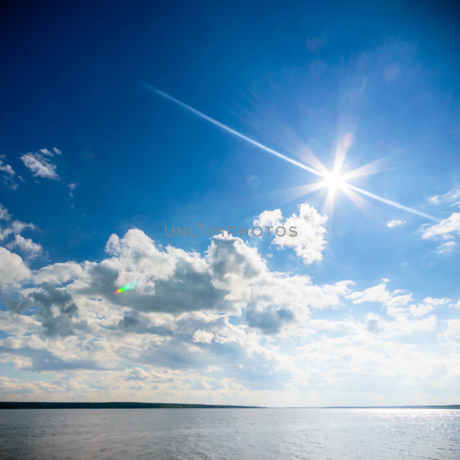 blue sky, natural clouds, nature series