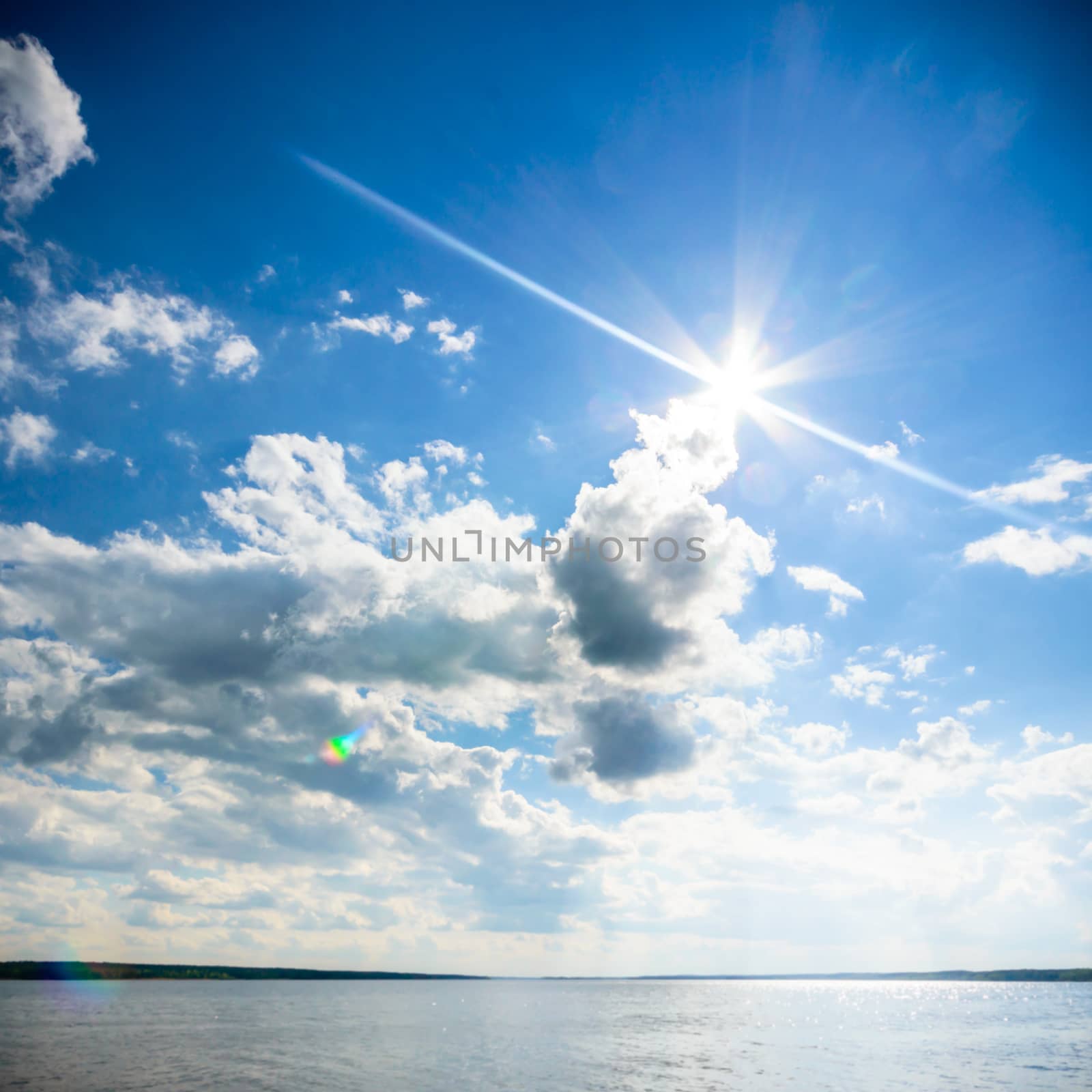 blue sky, natural clouds, nature series