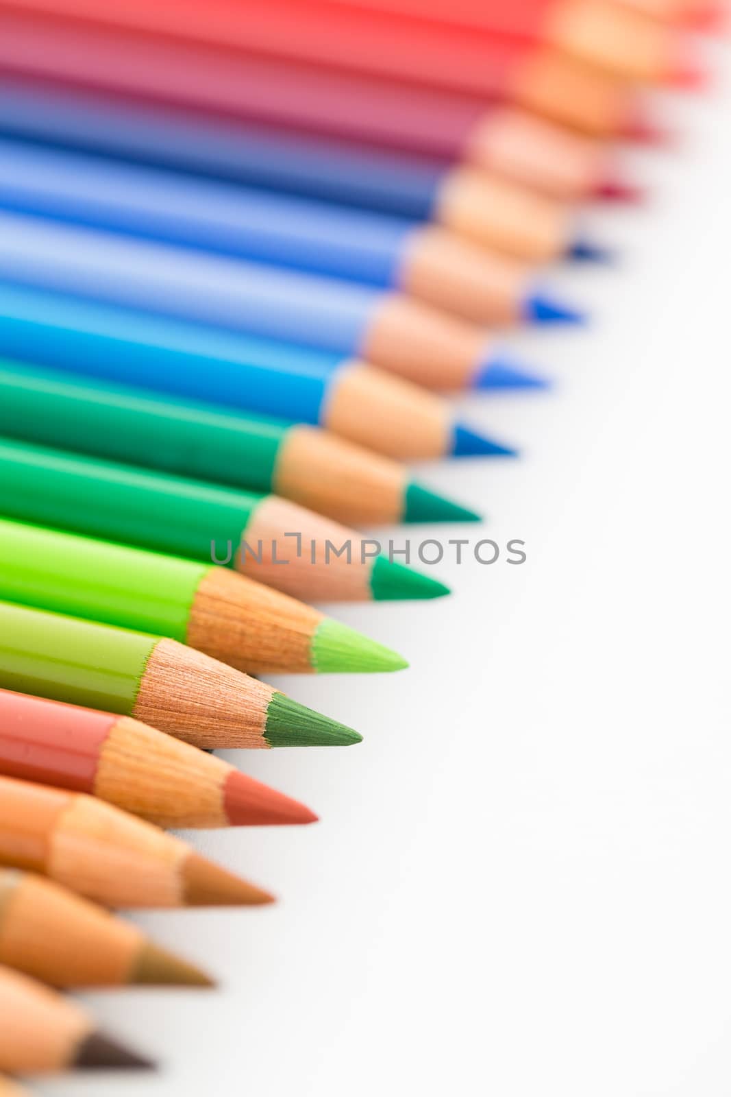 Group of Colourful pencils