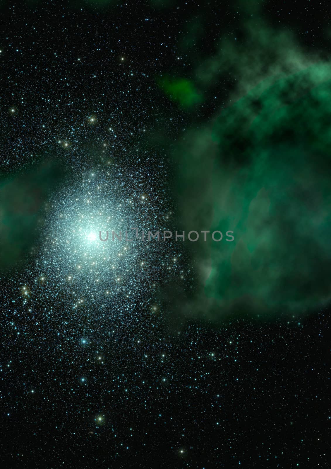 Star field in space a nebulae and a gas congestion. "Elements of this image furnished by NASA".