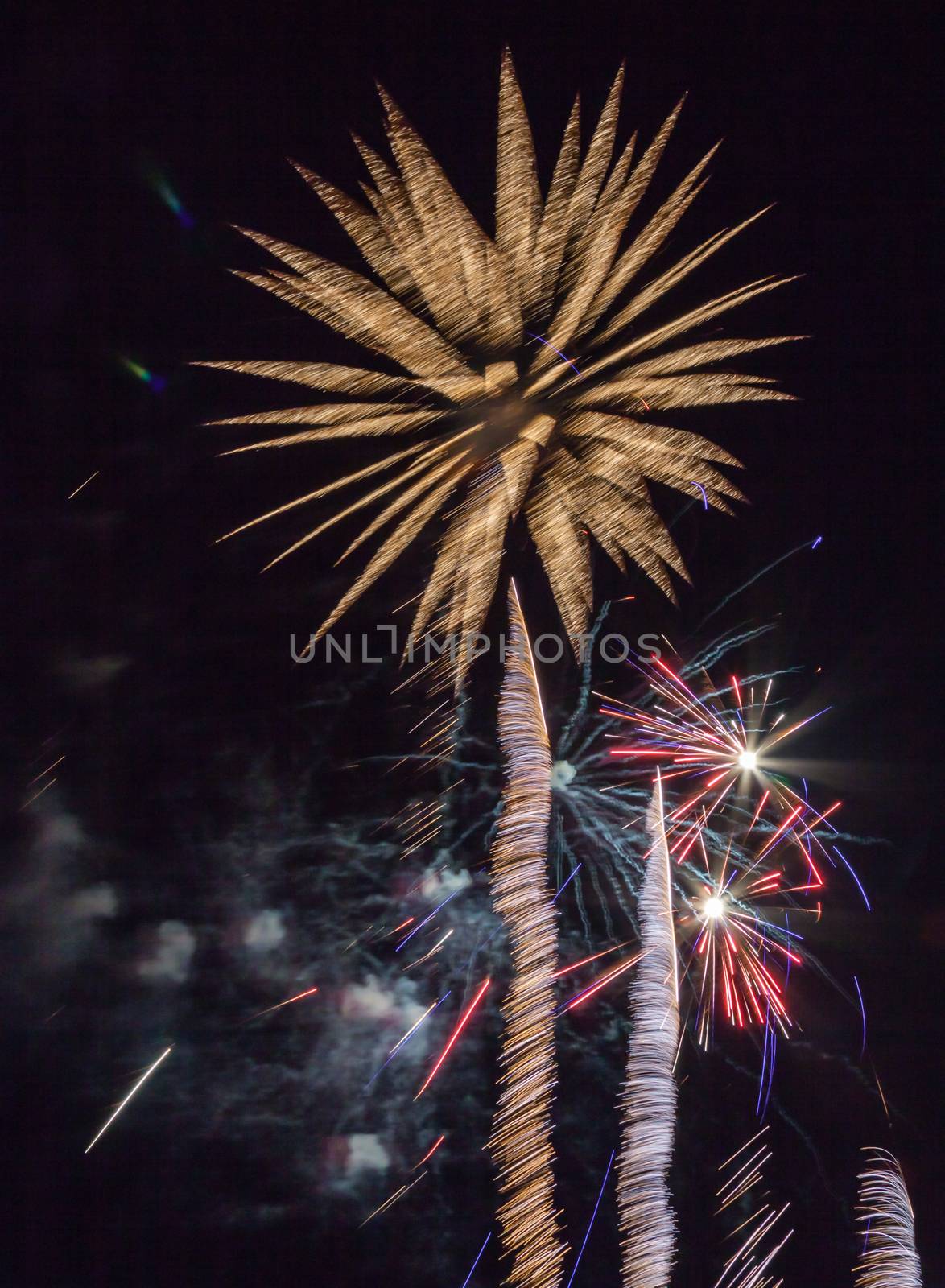 Fourth of July fireworks celebration