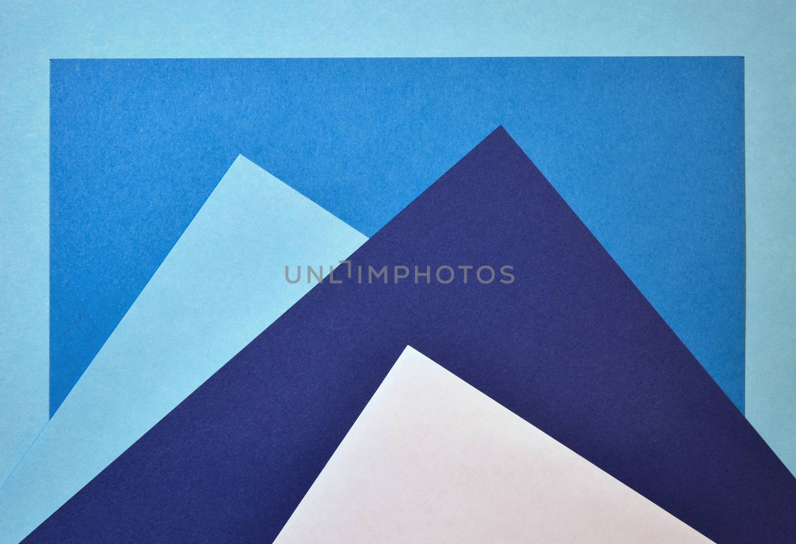 abstract background blue paper mountain peaks