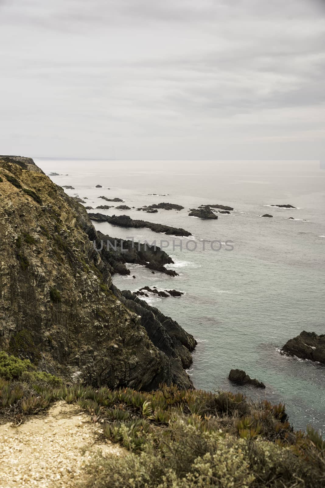 wild ocean at protugal coast by compuinfoto