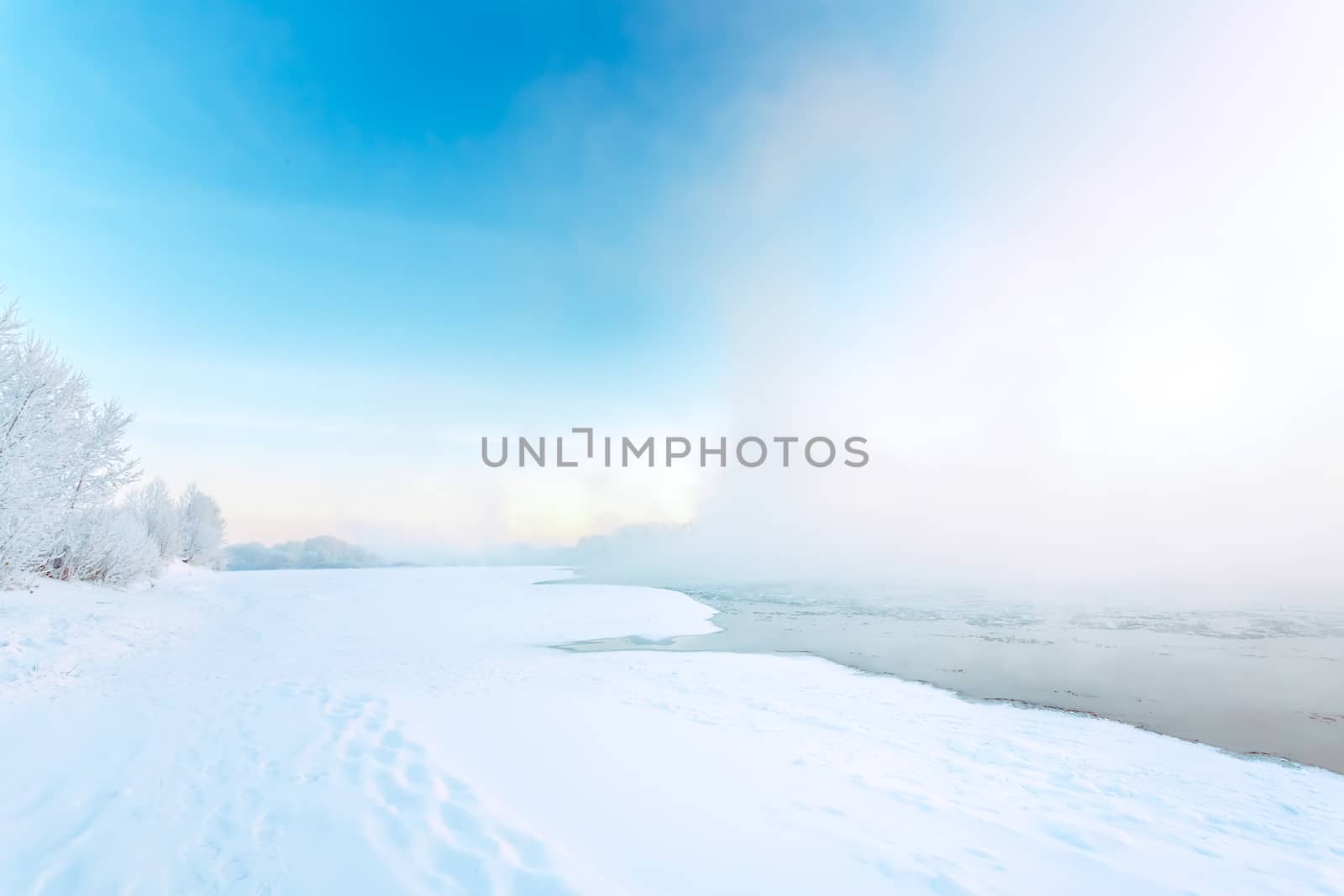 Fog in winter by DmitrySteshenko