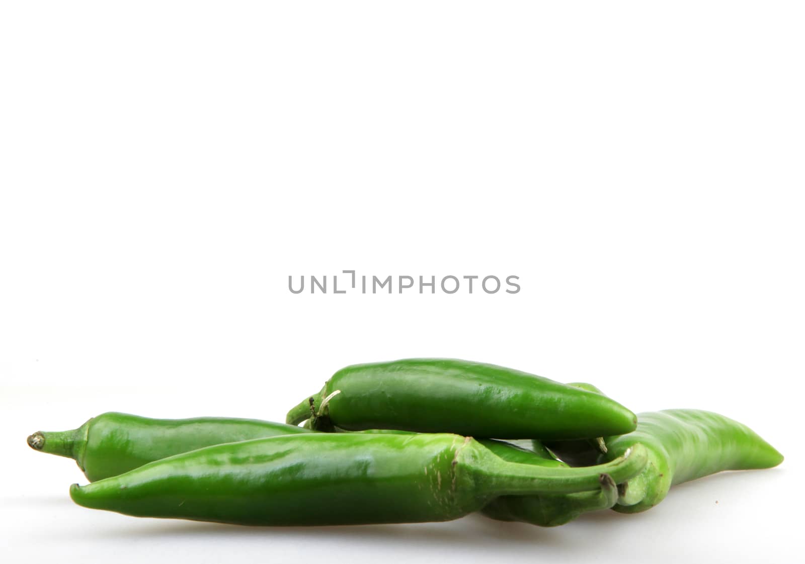 green pepper is isolated on a white background by nenov