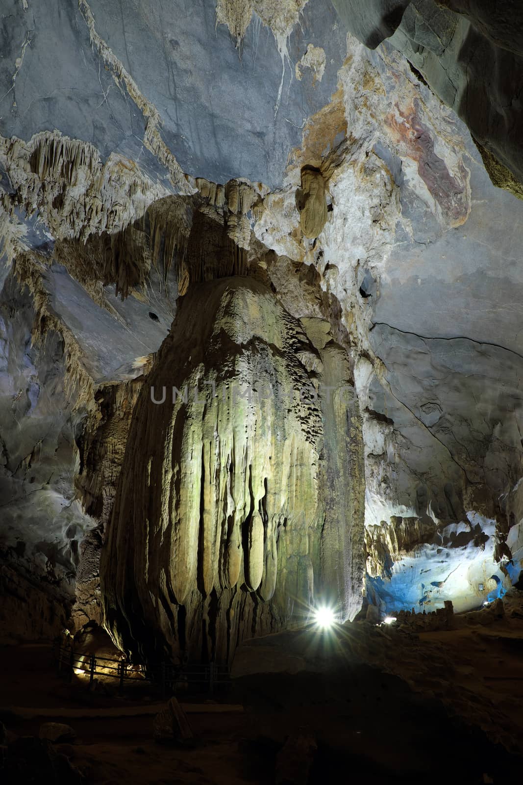 Phong Nha, Ke Bang cave, an amazing, wonderful cavern at Bo Trach, Quang Binh, Vietnam, is world heritage of Viet Nam,  impression formation, abstract shape from stalactite, wonderful place for travel