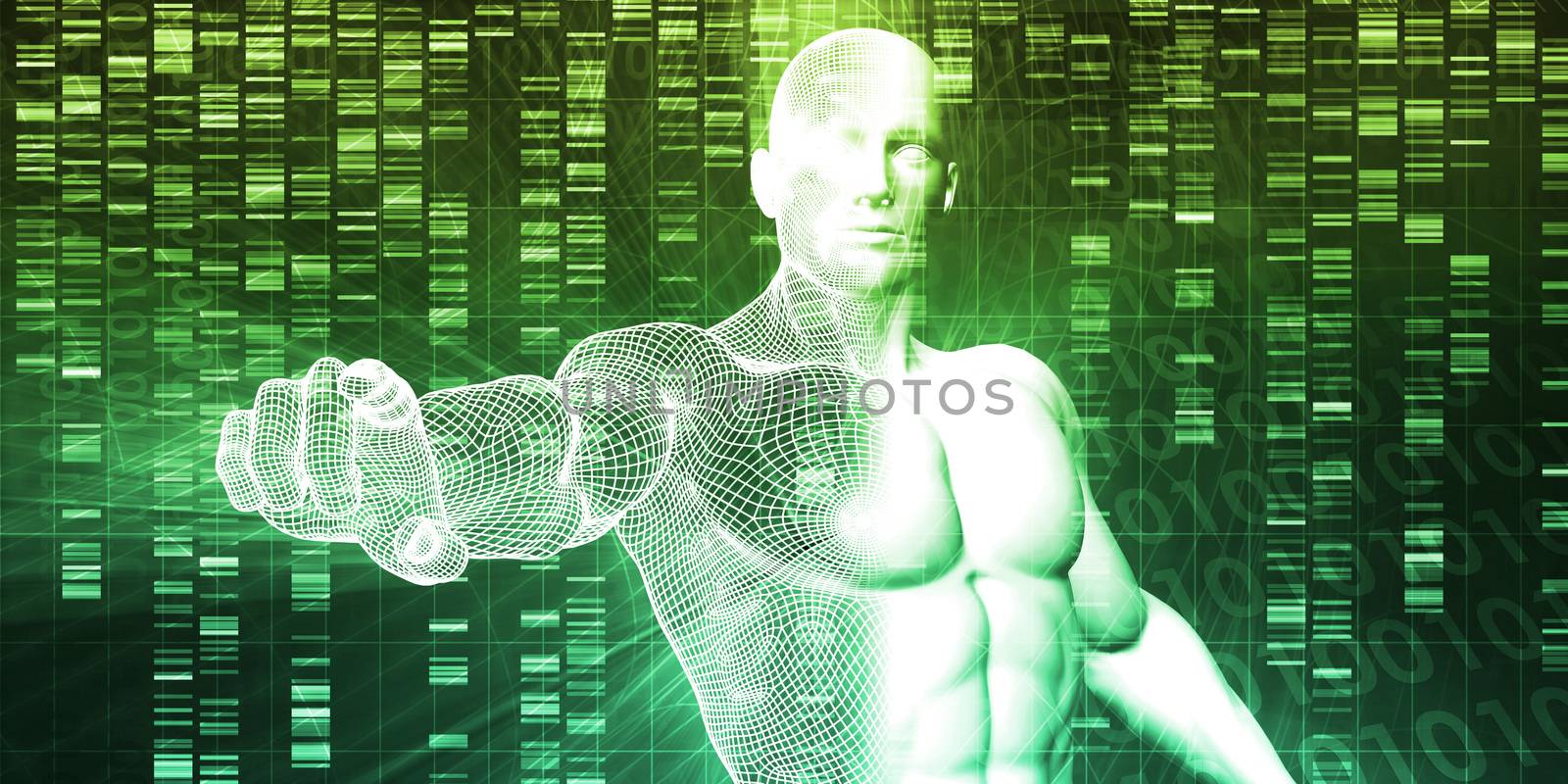 Genetic Engineering Science Research and Development Concept