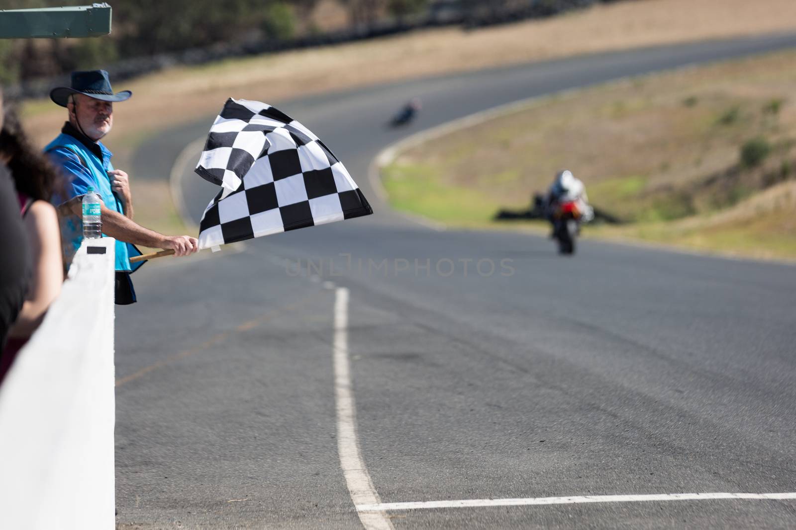 BROADFORD, VICTORIA/AUSTRALIA - MARCH 13: A mix of road and race bikes tussle against each other at The Broadford Motorcycle Complex.