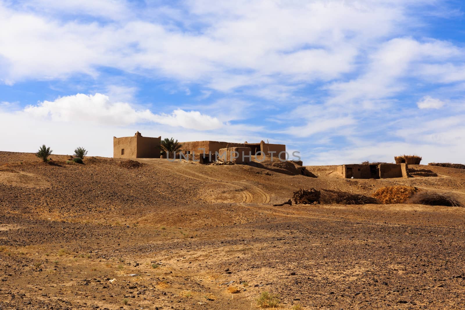 house Berber in the Sahara desert, Morocco