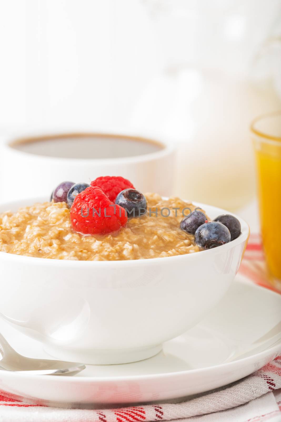 Oatmeal Closeup Portrait by billberryphotography