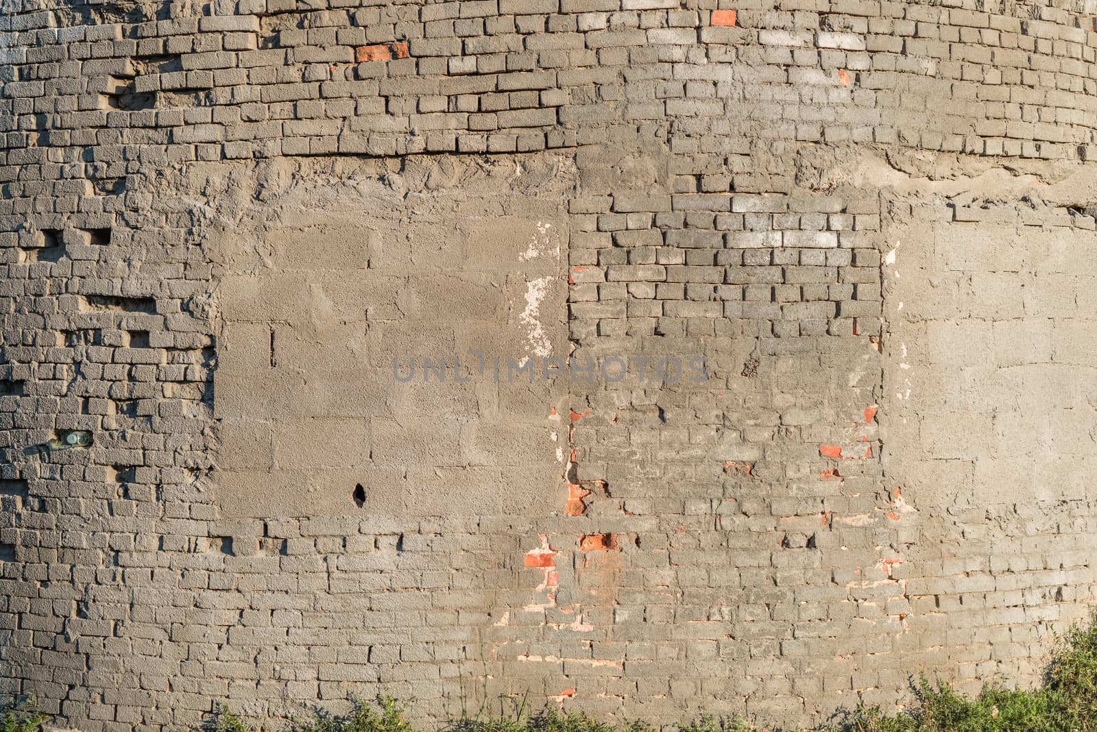 Grey brick wall. by Mihail_P