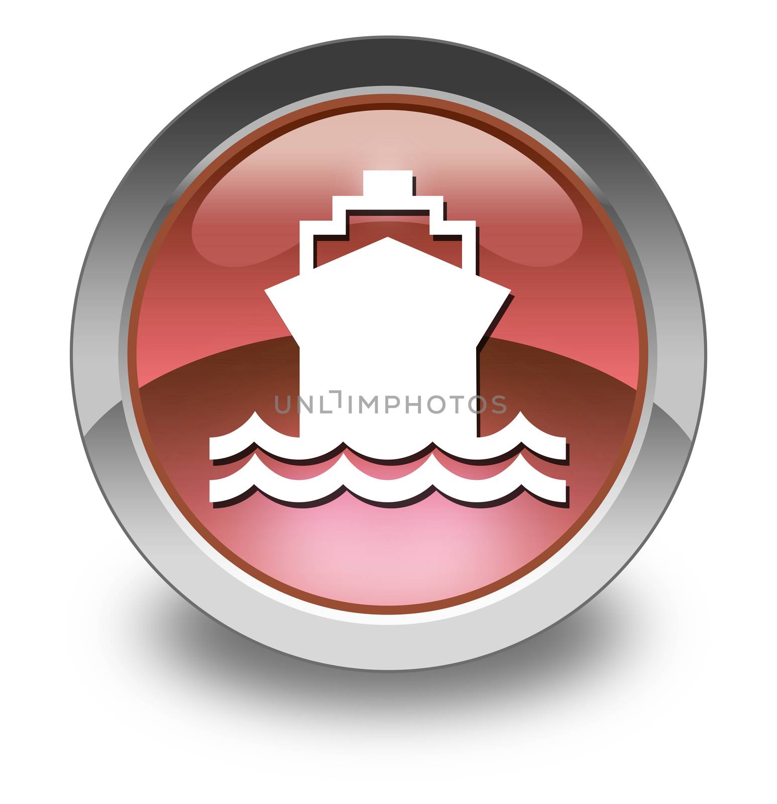 Icon, Button, Pictogram Ship, Water Transportation by mindscanner