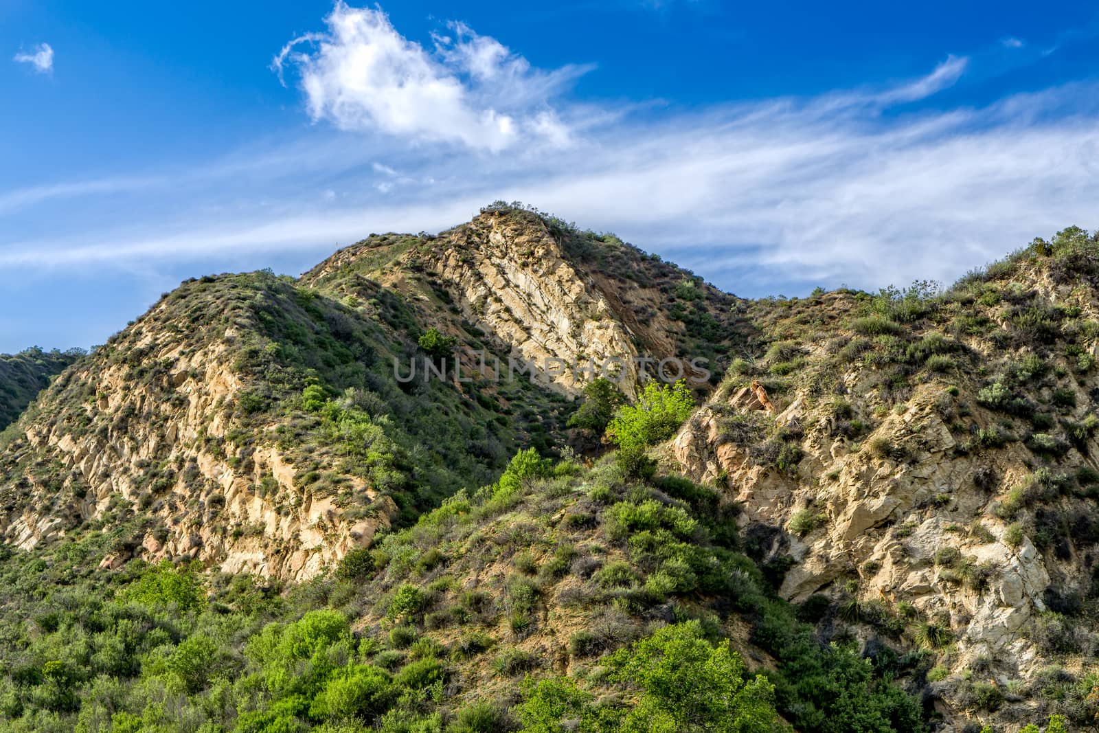 Mountains at Towsley Canyon in Southern California by wolterk