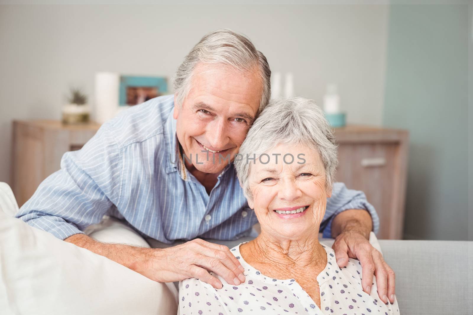 Portrait of romantic senior man with his wife by Wavebreakmedia