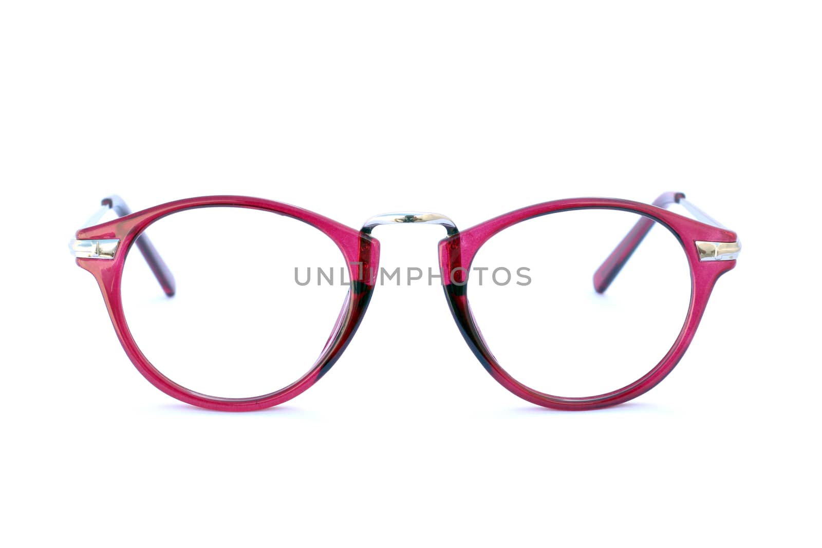 Image of eyeglasses on a white background by yod67