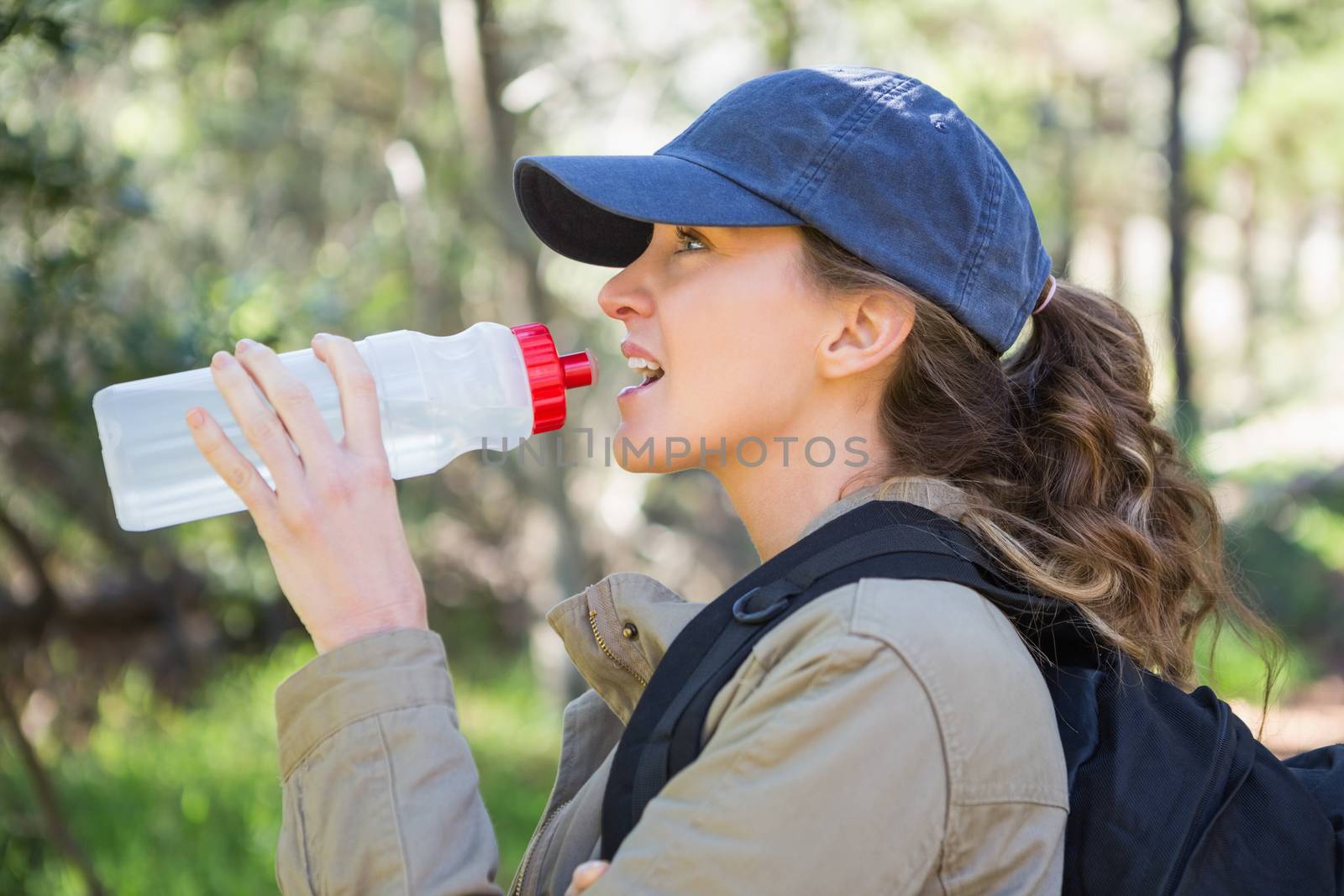 Woman drinking water by Wavebreakmedia