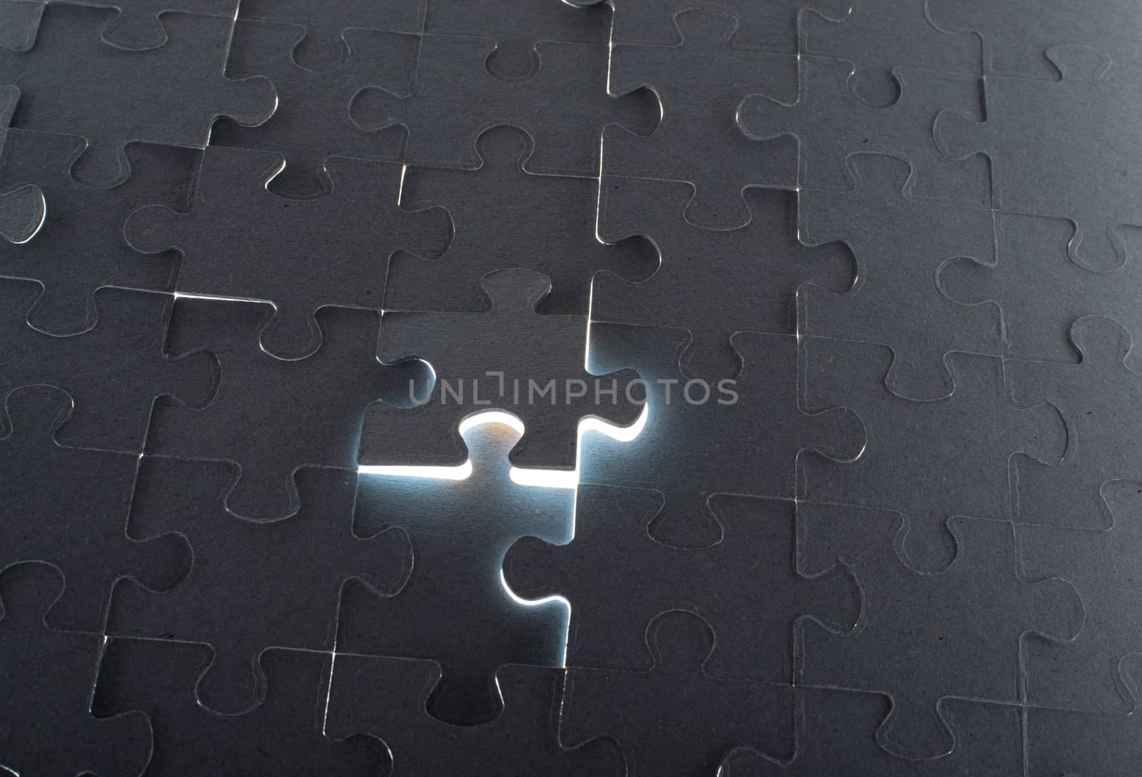 Grey puzzle background with empty space by cherezoff