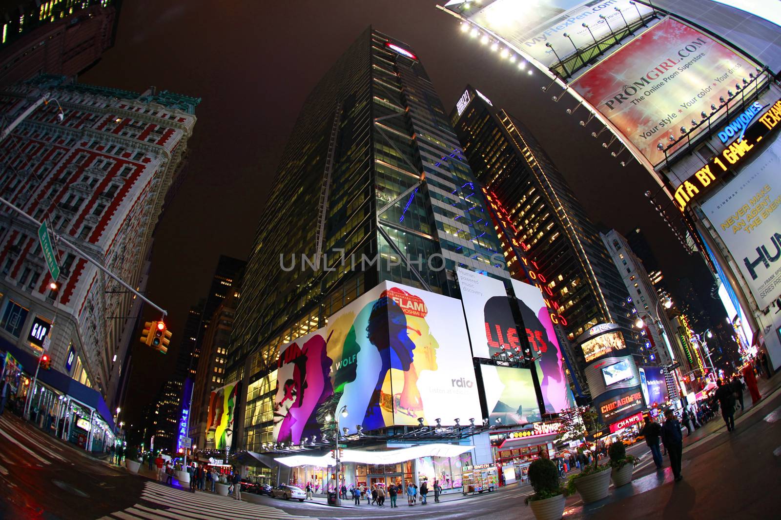 New York, USA - October 10, 2012: Times Square, featured with Broadway Theaters and huge number of LED signs, is a symbol of New York City and the United States, Manhattan, New York City
