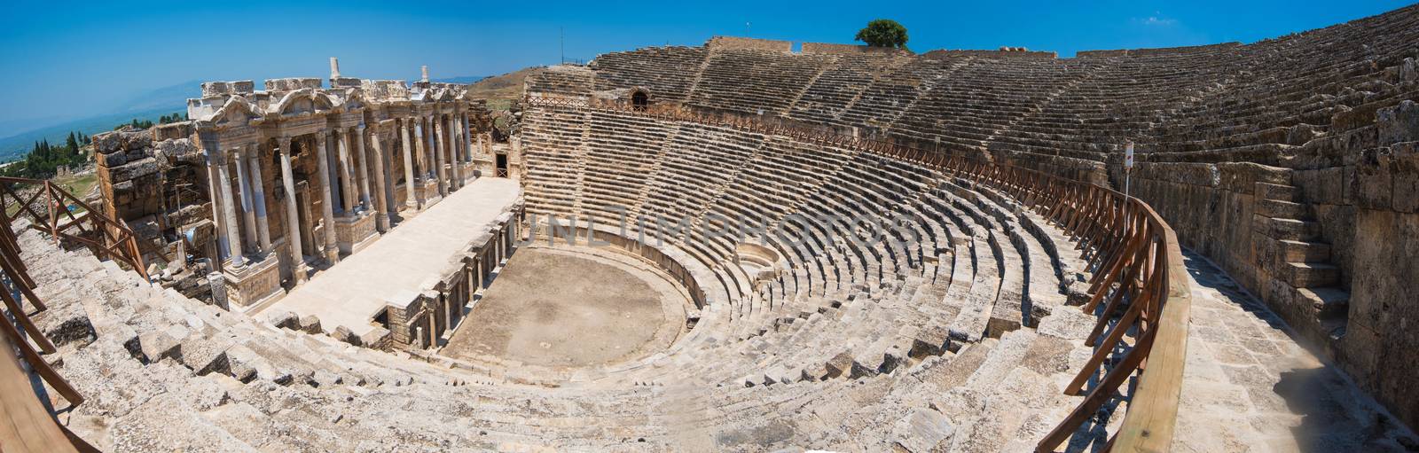 photo of ancient theatre in the city Hierapolis by rusak