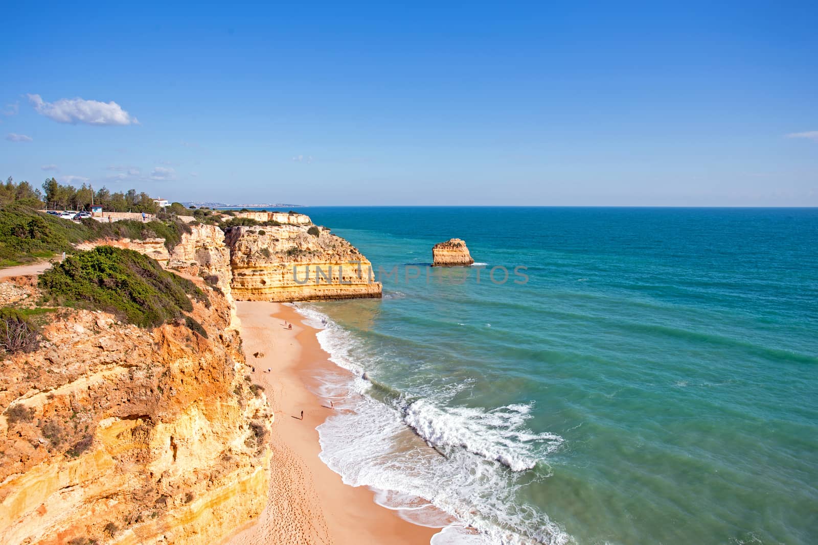 Praia da Marinha in the Algarve Portugal