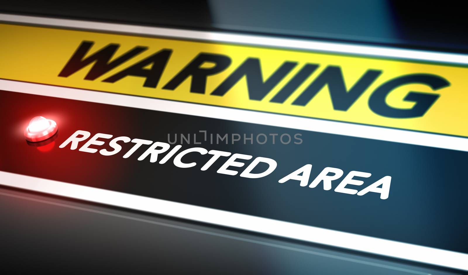 Restricted Area Sign by Olivier-Le-Moal