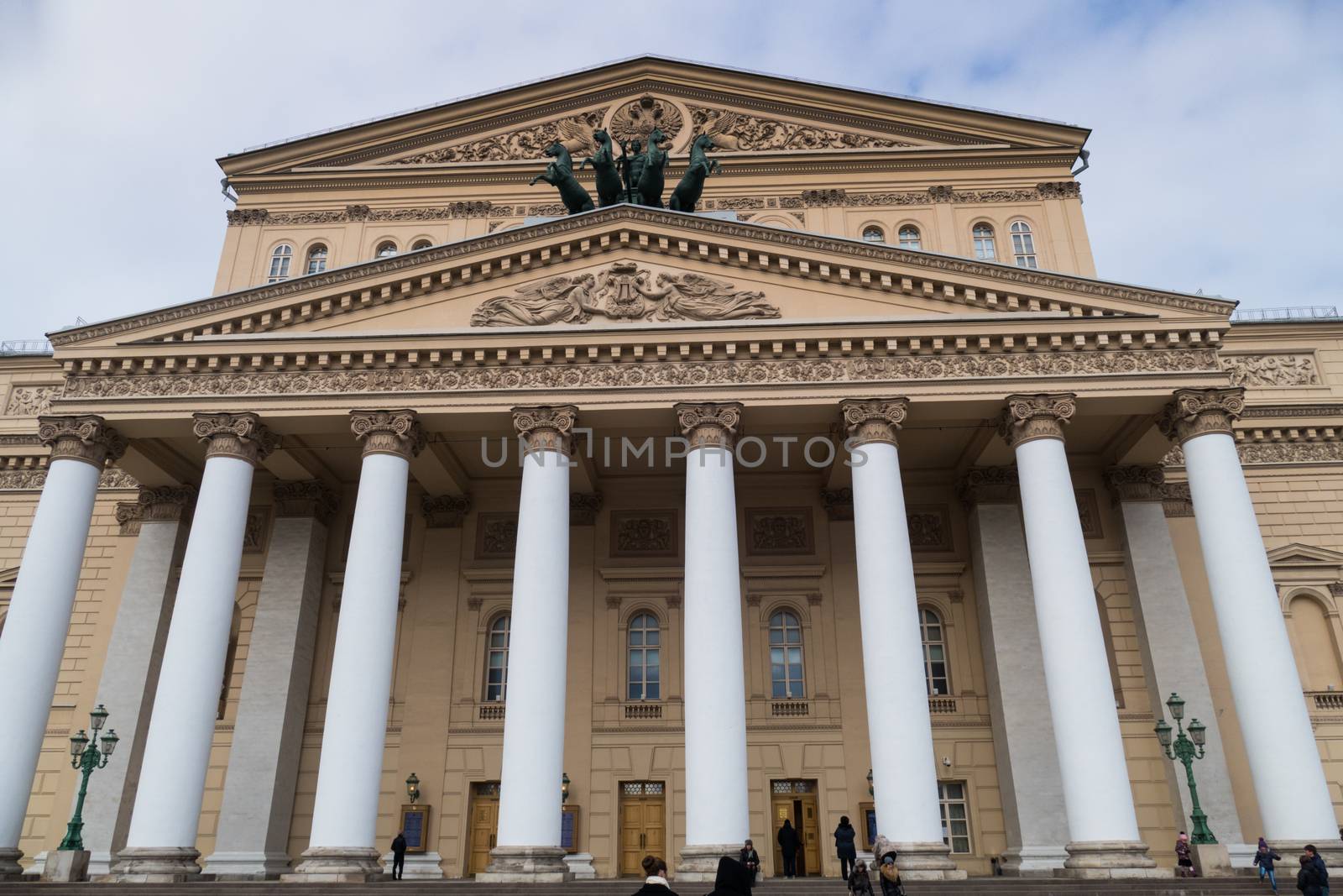 The City Of Moscow. Russia. The Bolshoi theatre in Moscow.