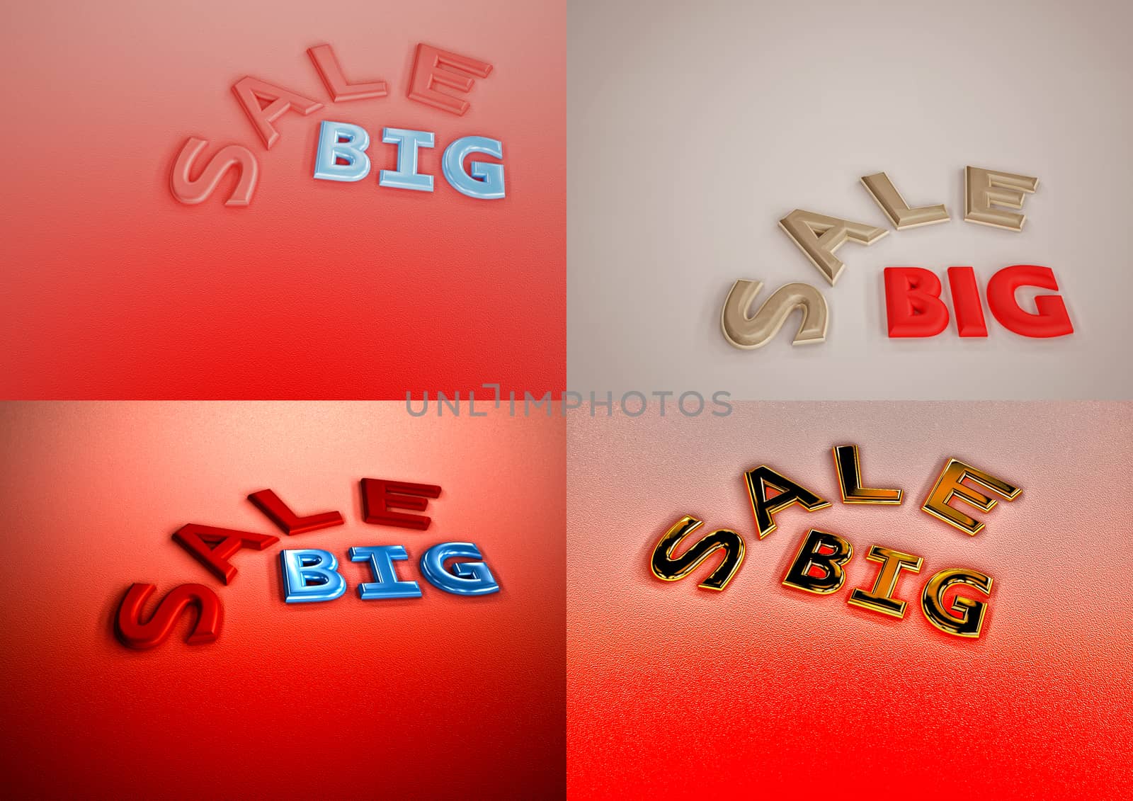 Set of pictures dimensional inscription BIG SALE.