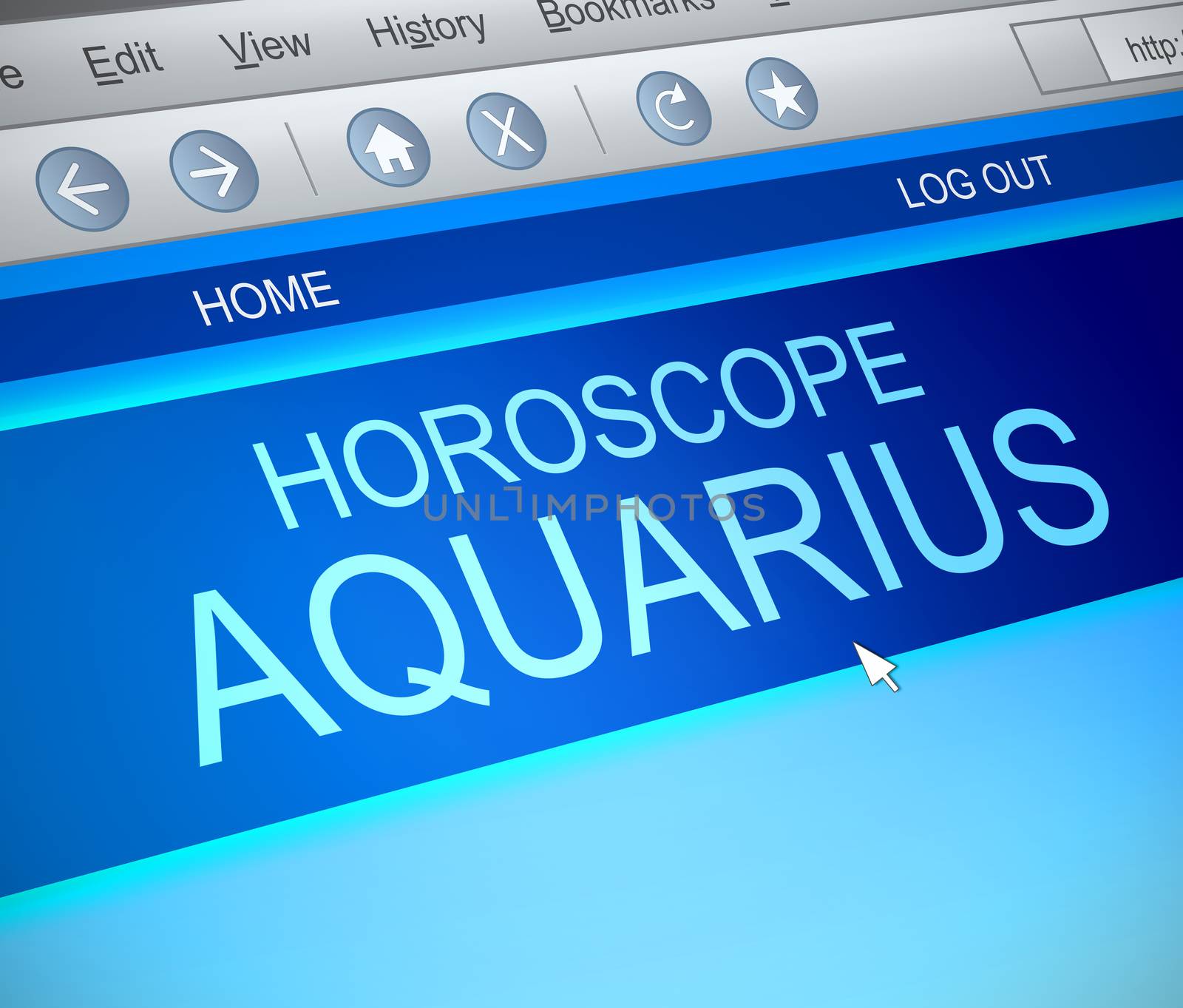 Aquarius horoscope concept. by 72soul