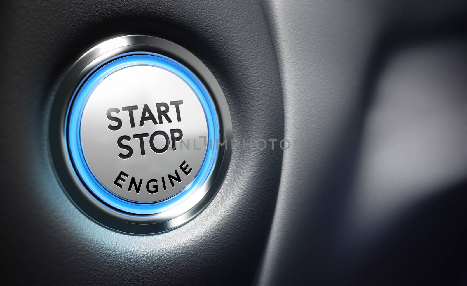 Engine Start Button by Olivier-Le-Moal