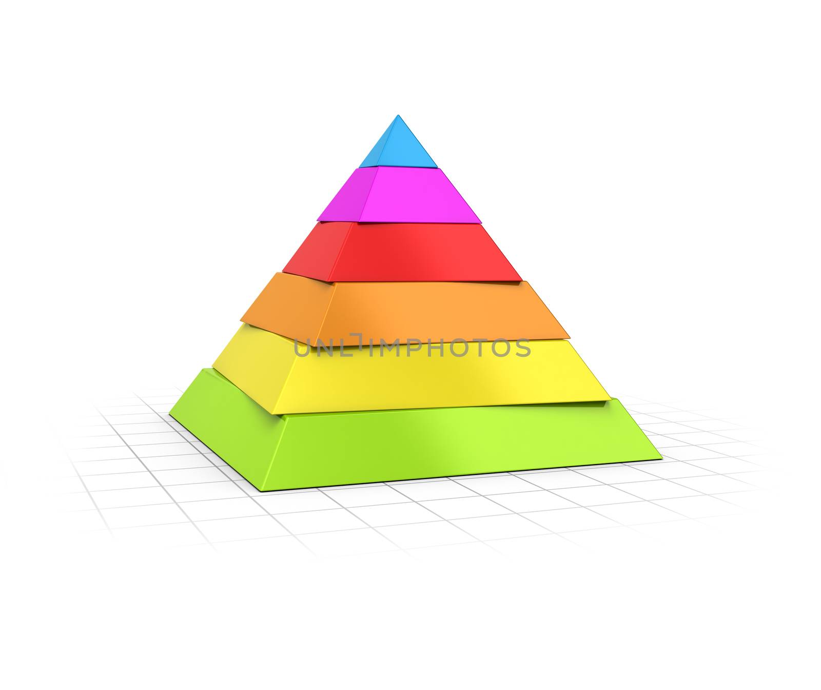 Layered Pyramid Six Levels  by Olivier-Le-Moal