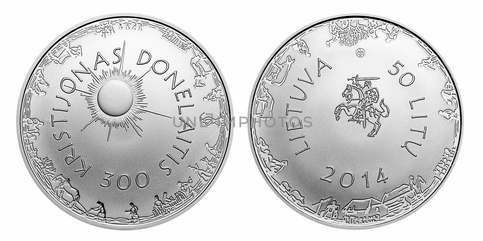 commemorative circulation 50 litas coin by nejuras