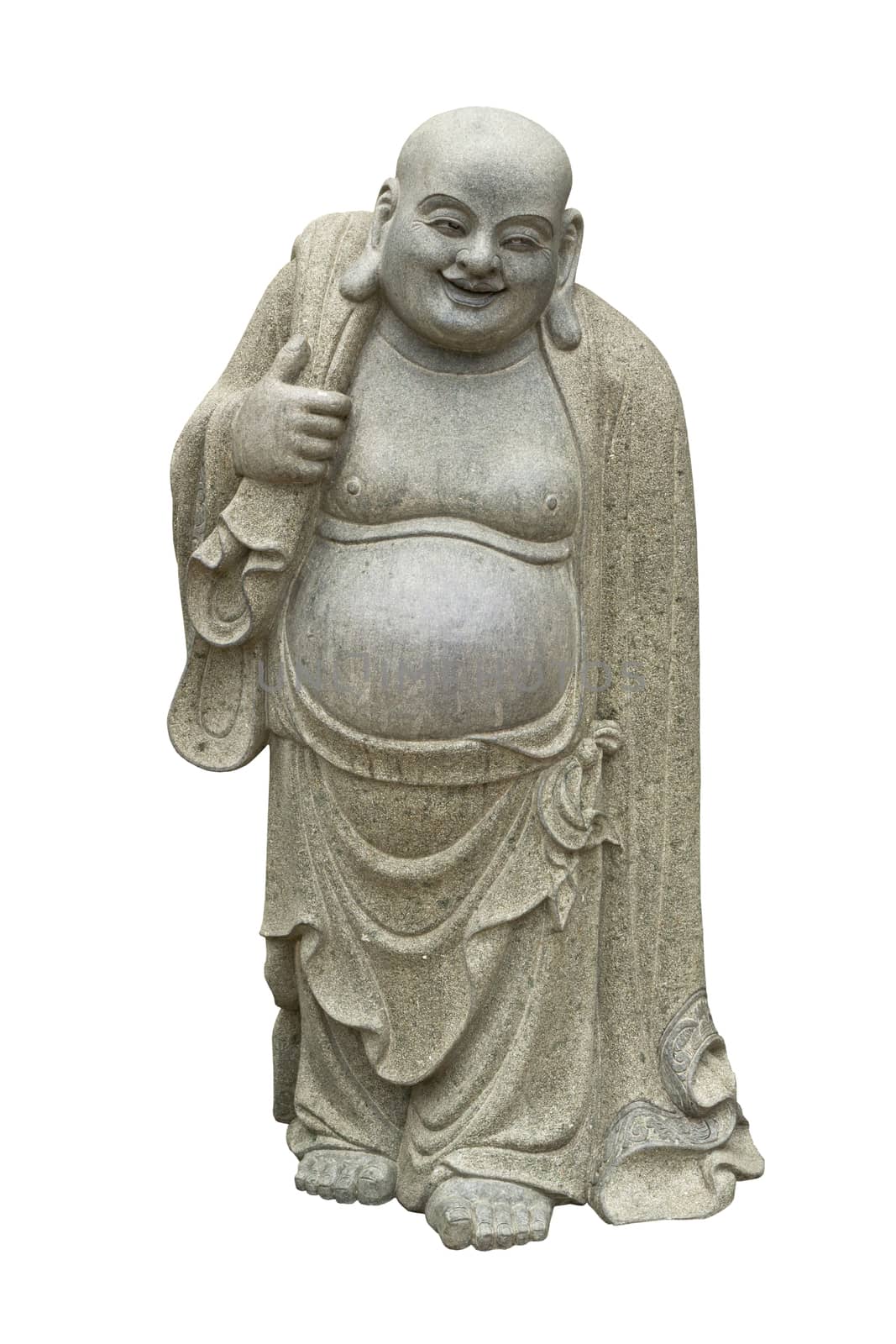 Smiling Buddha Chinese God of Happiness. by lavoview