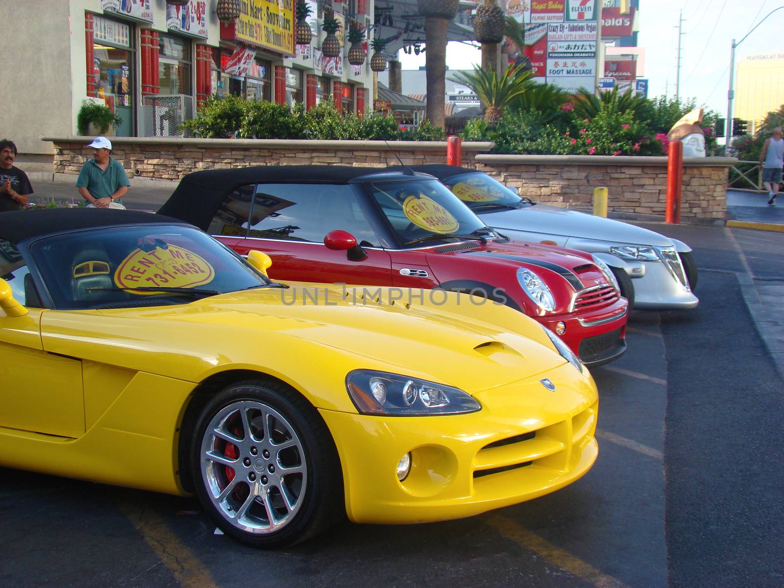 Colorful Cars for Rent in Las Vegas by bensib
