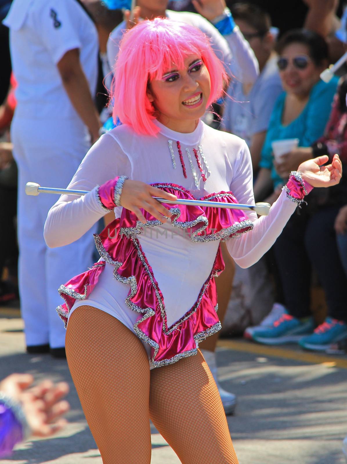 A dancer performing at a parade during a carnaval in Veracruz, Mexico 07 Feb 2016 No model release Editorial use only