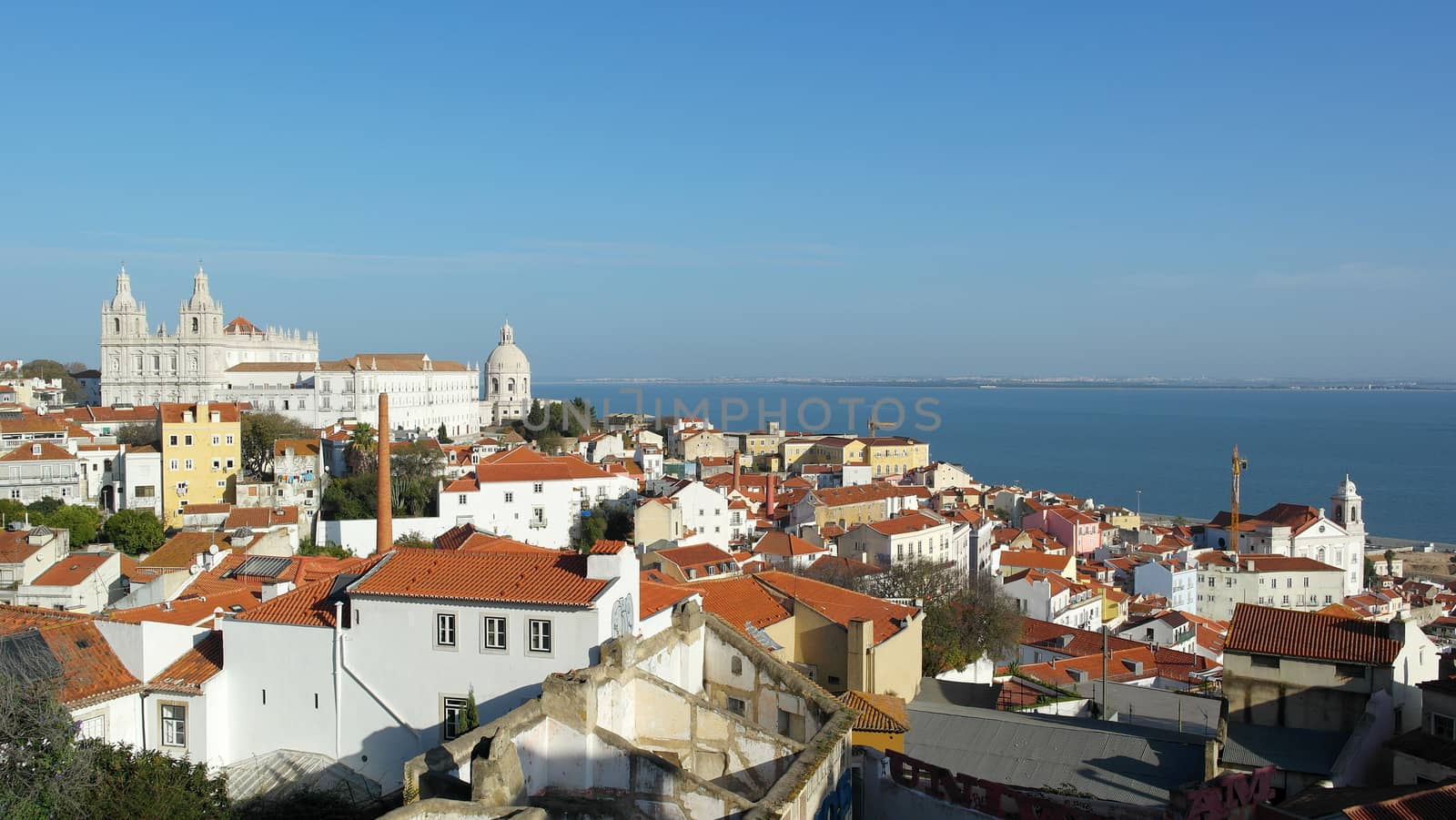 View over Alfama neighbourhood, Lisbon, Portugal