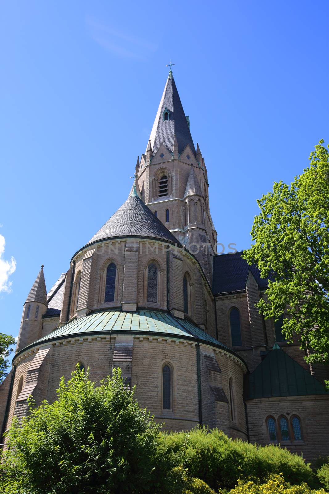 Saint Nicholas Church, Orebro, Sweden at summer day