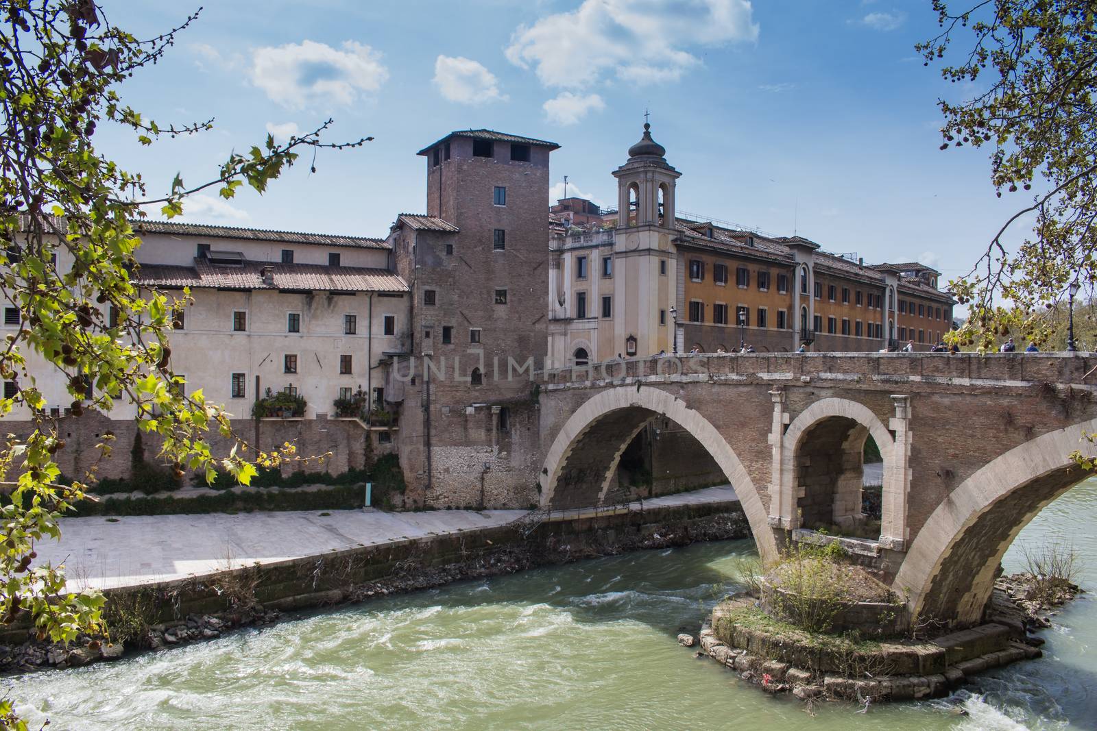 The Tiber Island, Rome, Italy by YassminPhoto